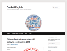Tablet Screenshot of footballenglish.org